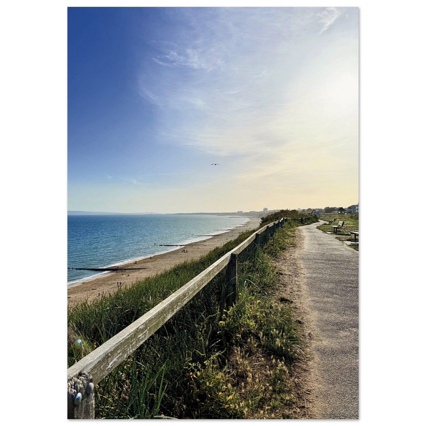 Southbourne Beach Bournemouth, UK Poster A1 (59.4 x 84.1 cm) No Border