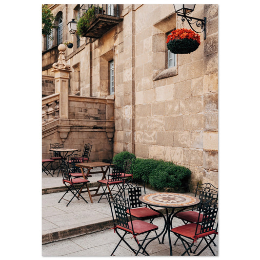 Barcelona Cafe Poster 70x100 cm 28x40″ No Border