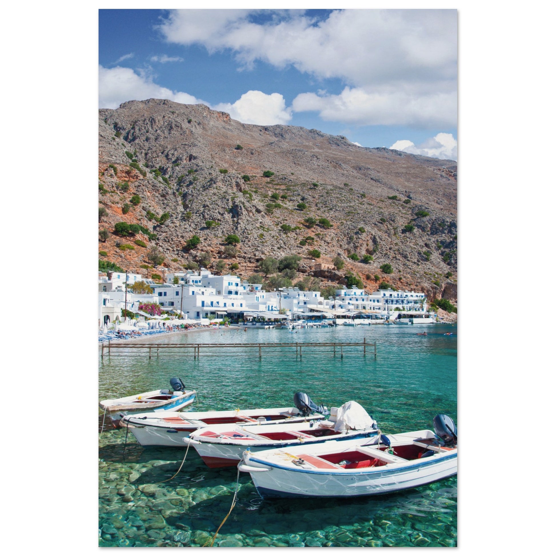 A Few Boats in Crete Poster