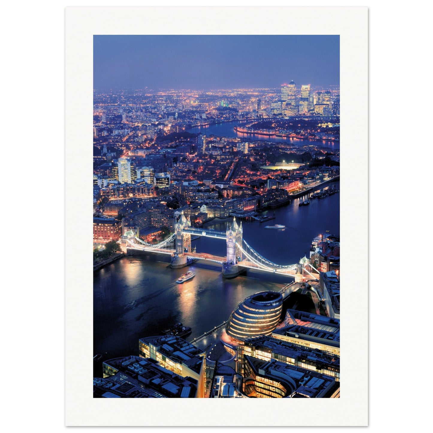 London Tower Bridge Poster 13x18 cm 5x7″ Border
