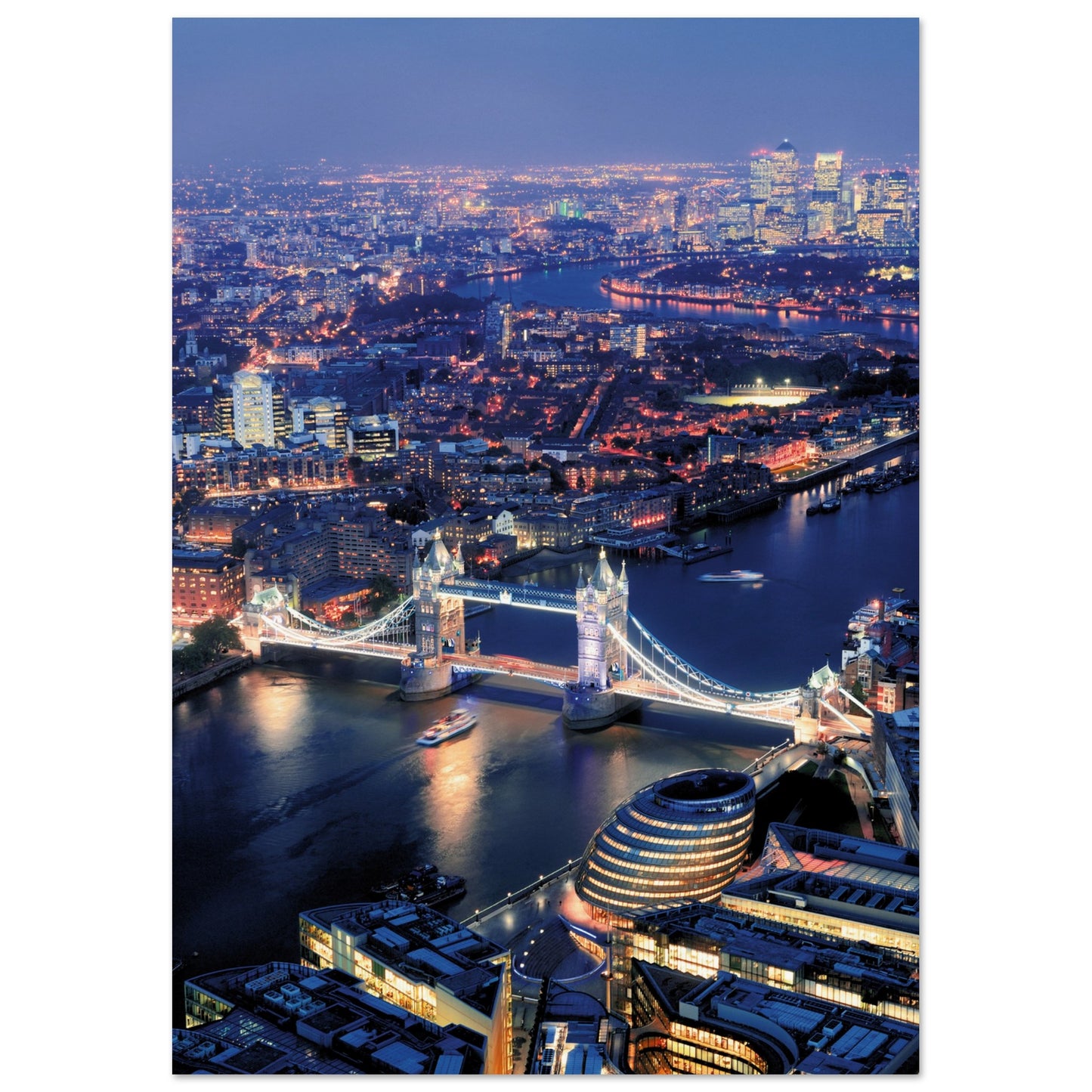 London Tower Bridge Poster 21x29.7 cm 8x12" No Border