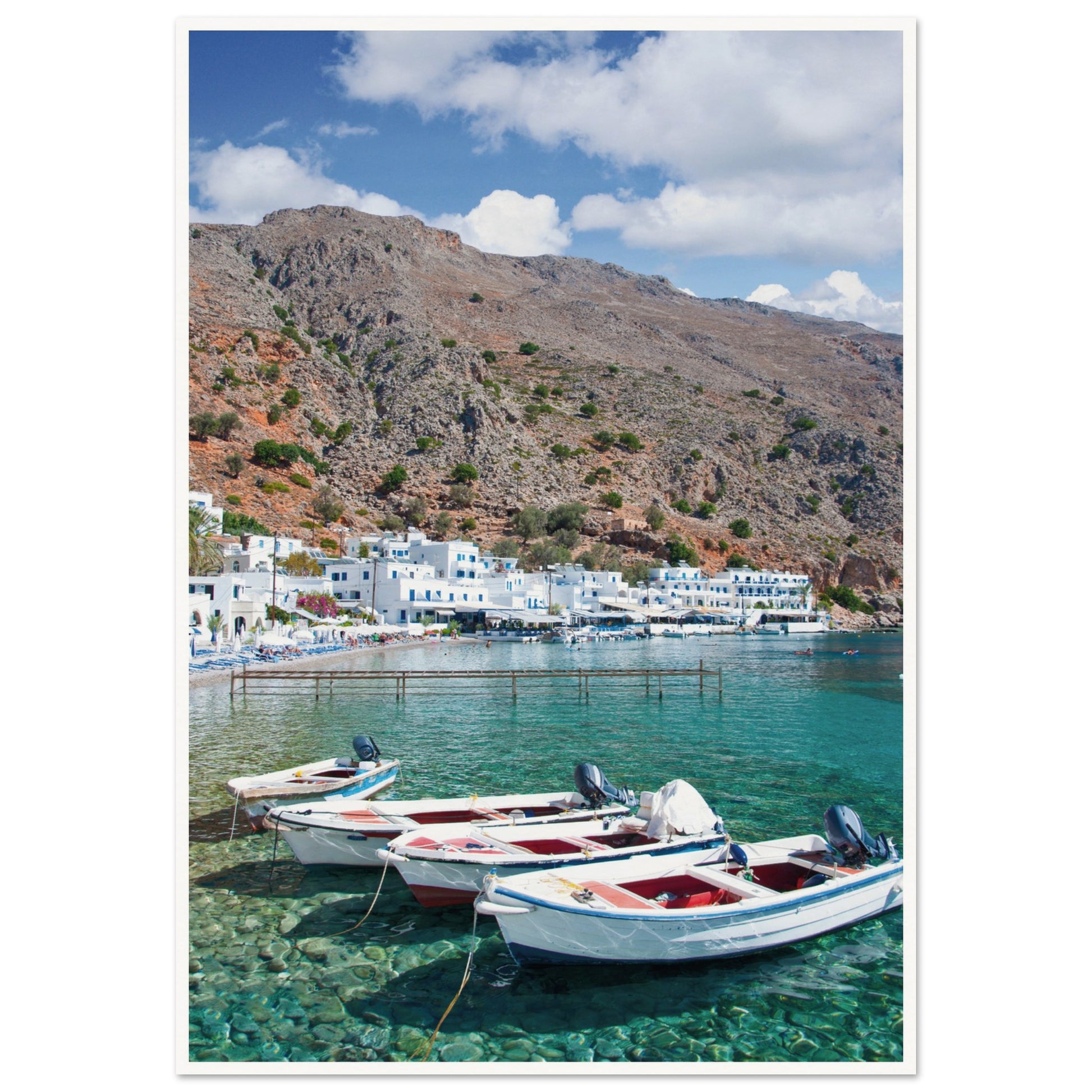 A Few Boats in Crete Poster