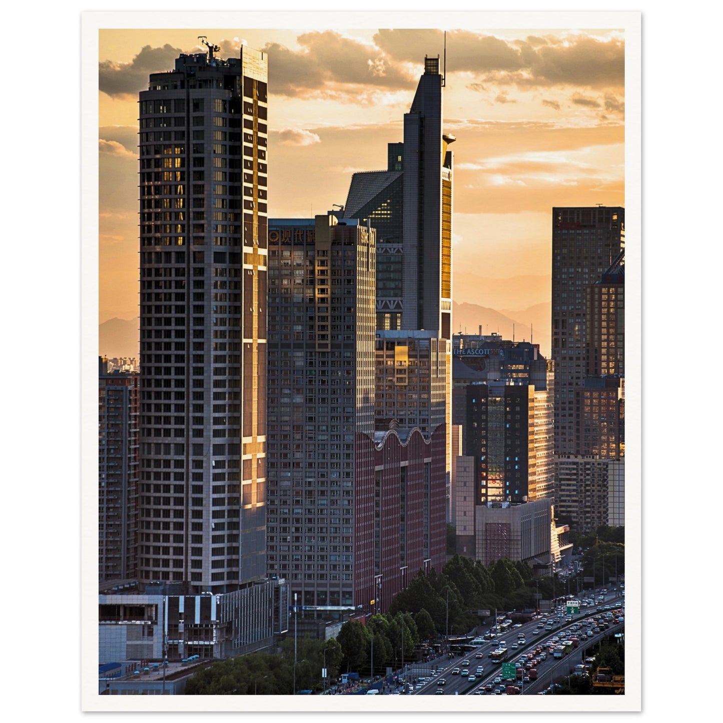 Beijing Urban Elegance Poster 40x50 cm 16x20″ Border