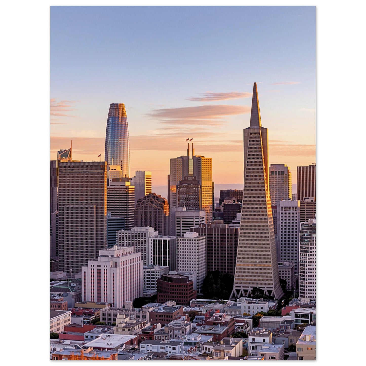 San Francisco Skyline Poster 30x40 cm 12x16″ No Border