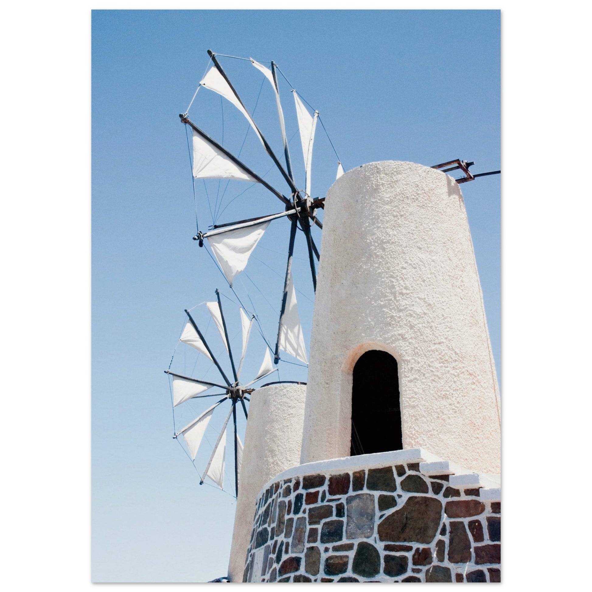 Mykonos Windmill Poster