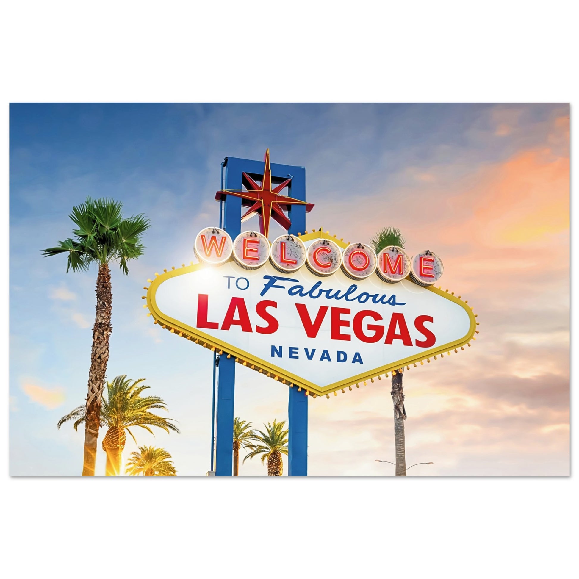 Las Vegas in Lights Sign Poster 30x45 cm 12x18″ No Border
