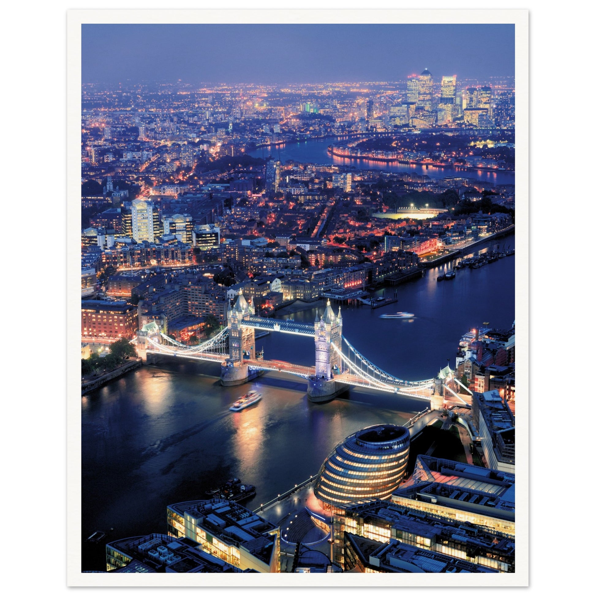 London Tower Bridge Poster 40x50 cm 16x20″ Border