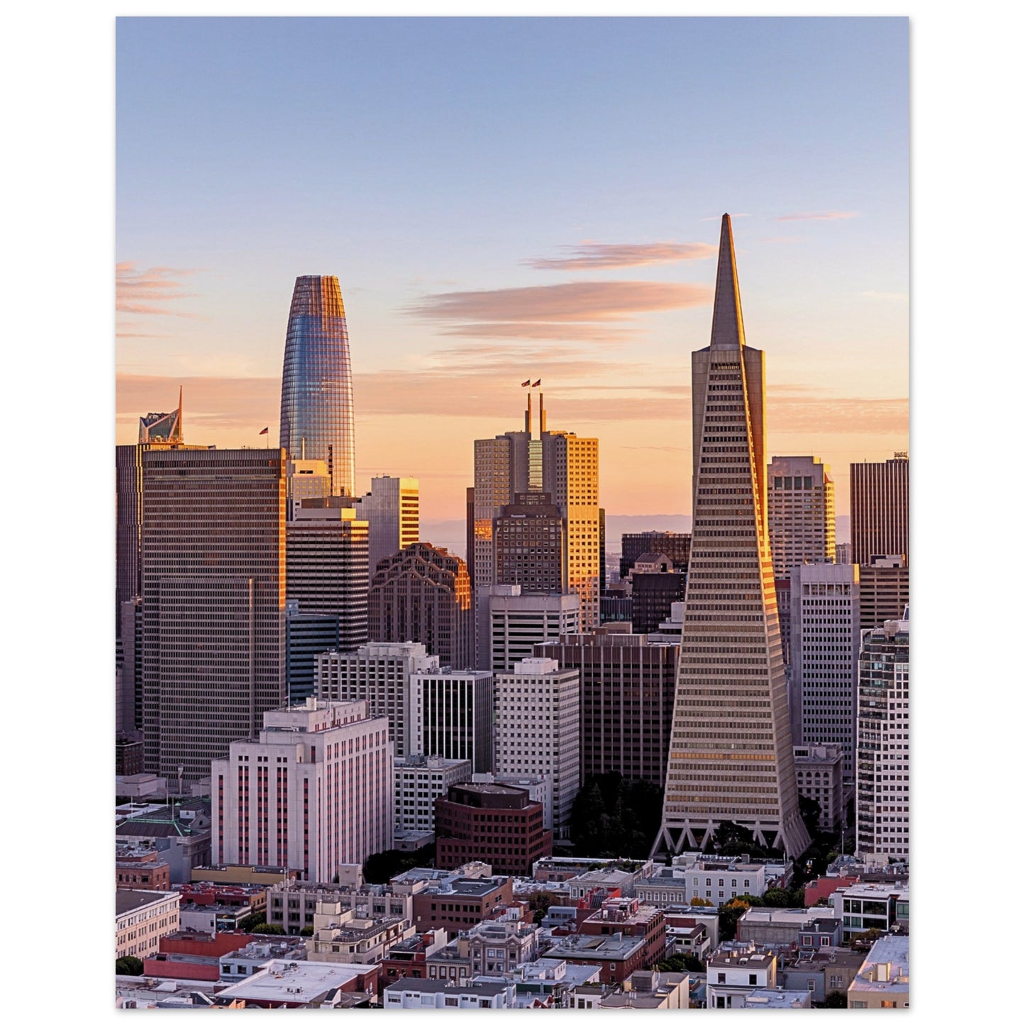 San Francisco Skyline Poster 40x50 cm 16x20″ No Border
