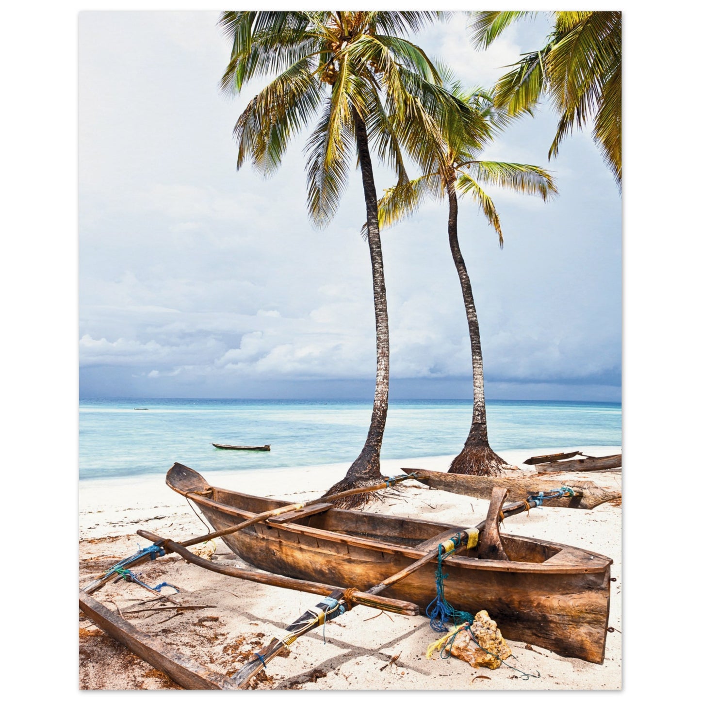 Zanzibar Beach Boat Poster 40x50 cm 16x20″ No Border