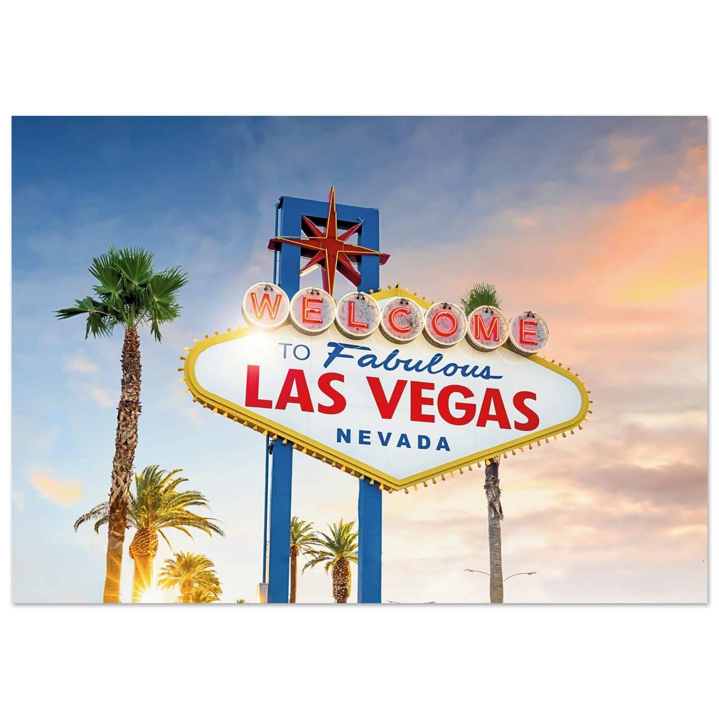 Las Vegas in Lights Sign Poster 70x100 cm 28x40″ No Border