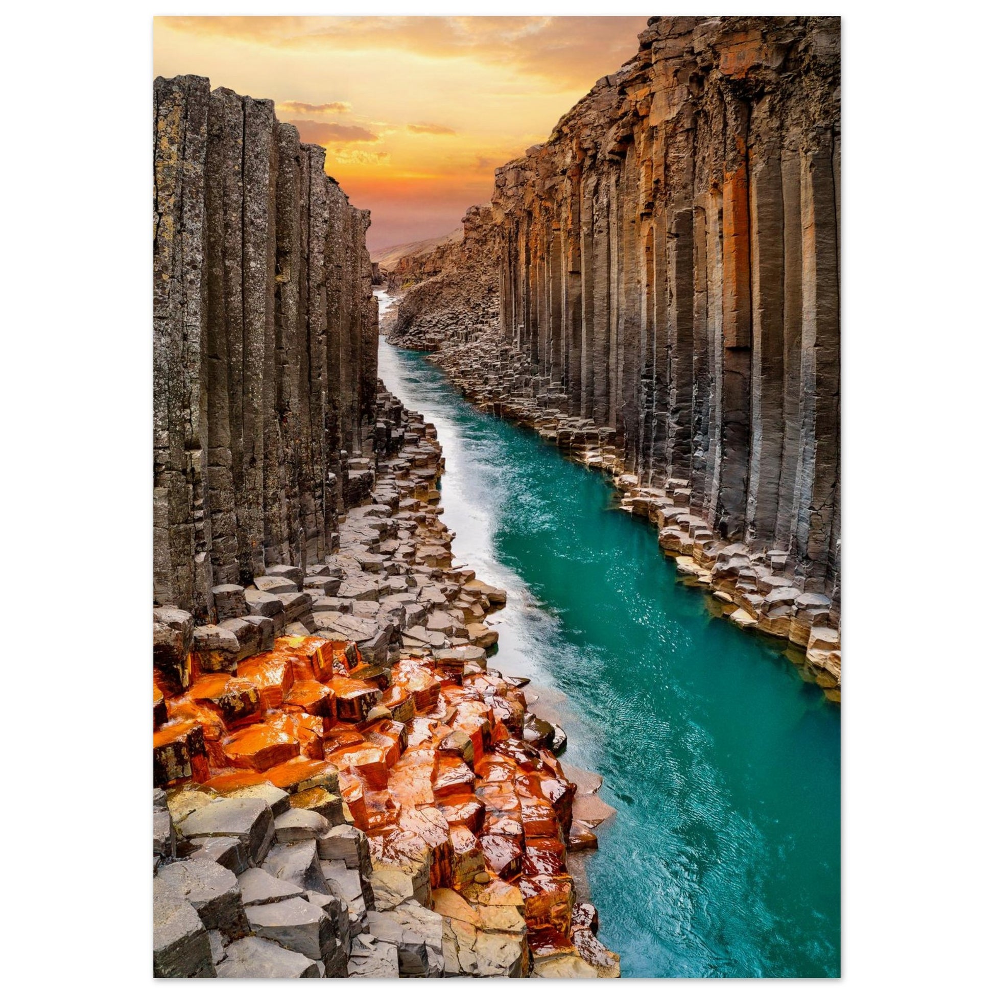 Iceland Rock Walls Poster