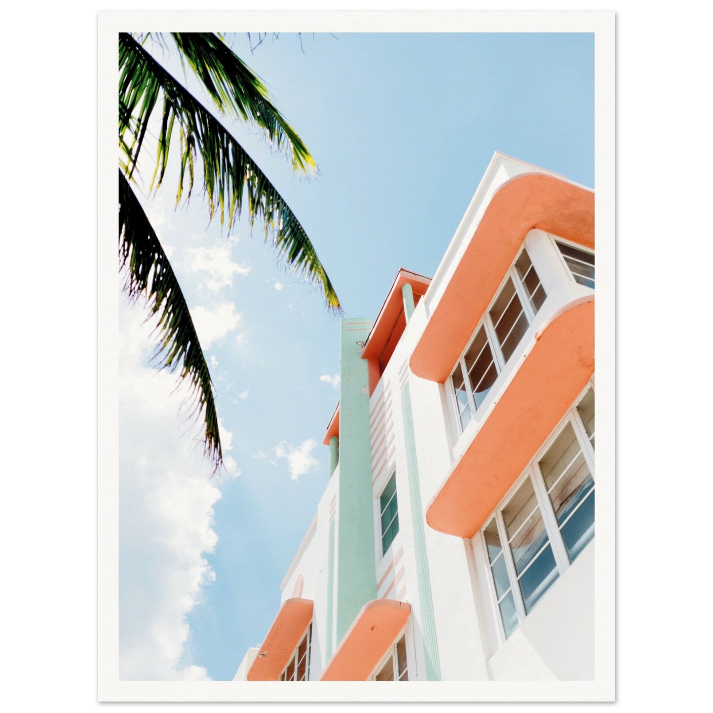 Miami Streets Poster 30x40 cm 12x16″ Border