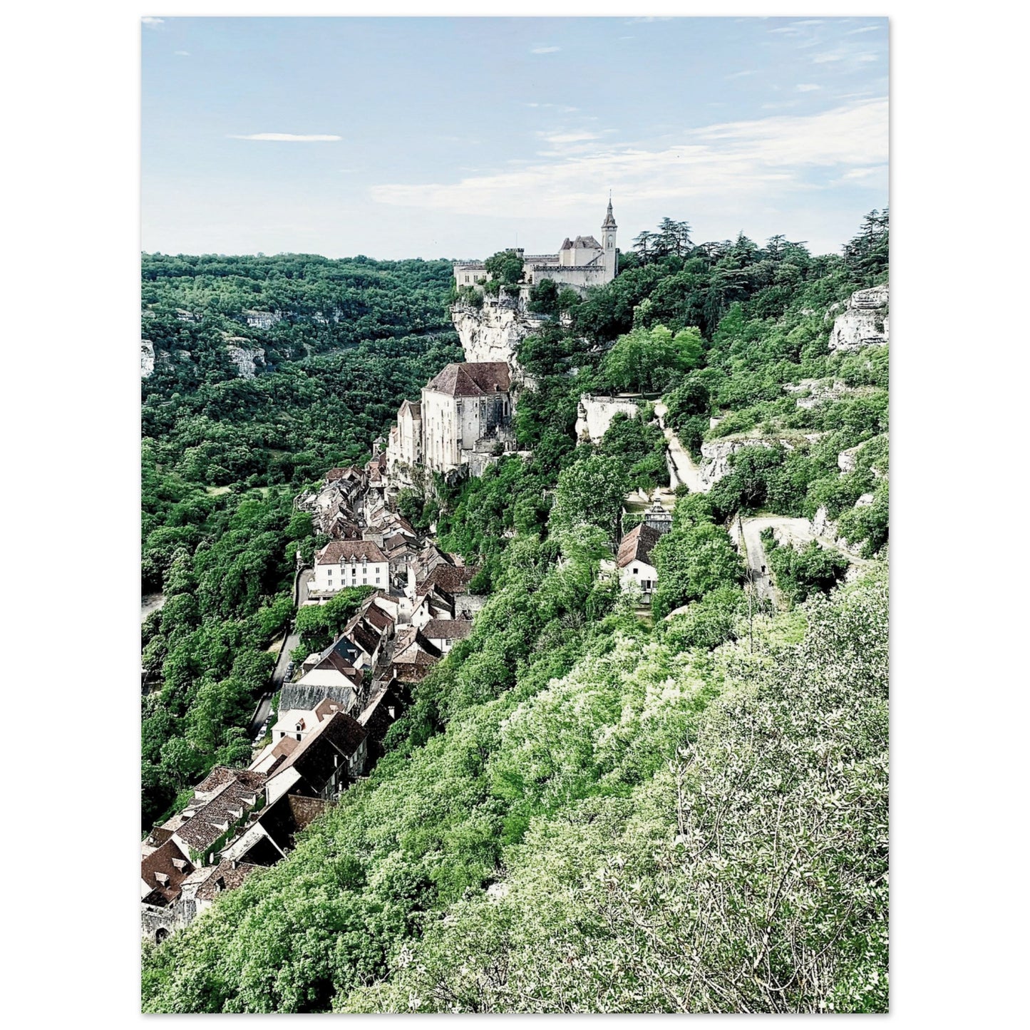 Rocamadour France Poster 30x40 cm 12x16″ No Border