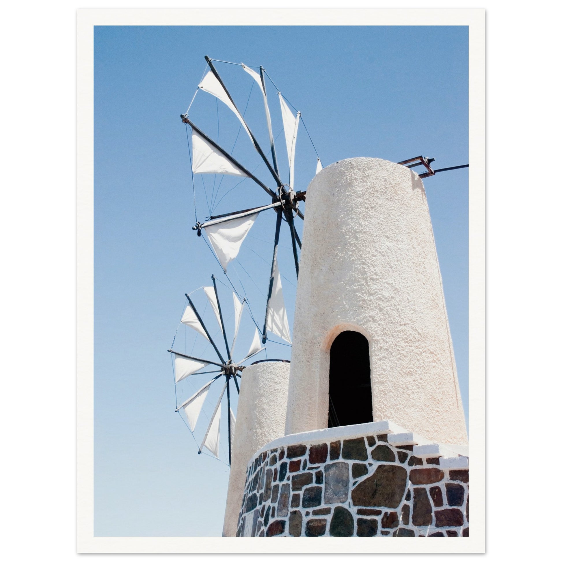 Mykonos Windmill Poster