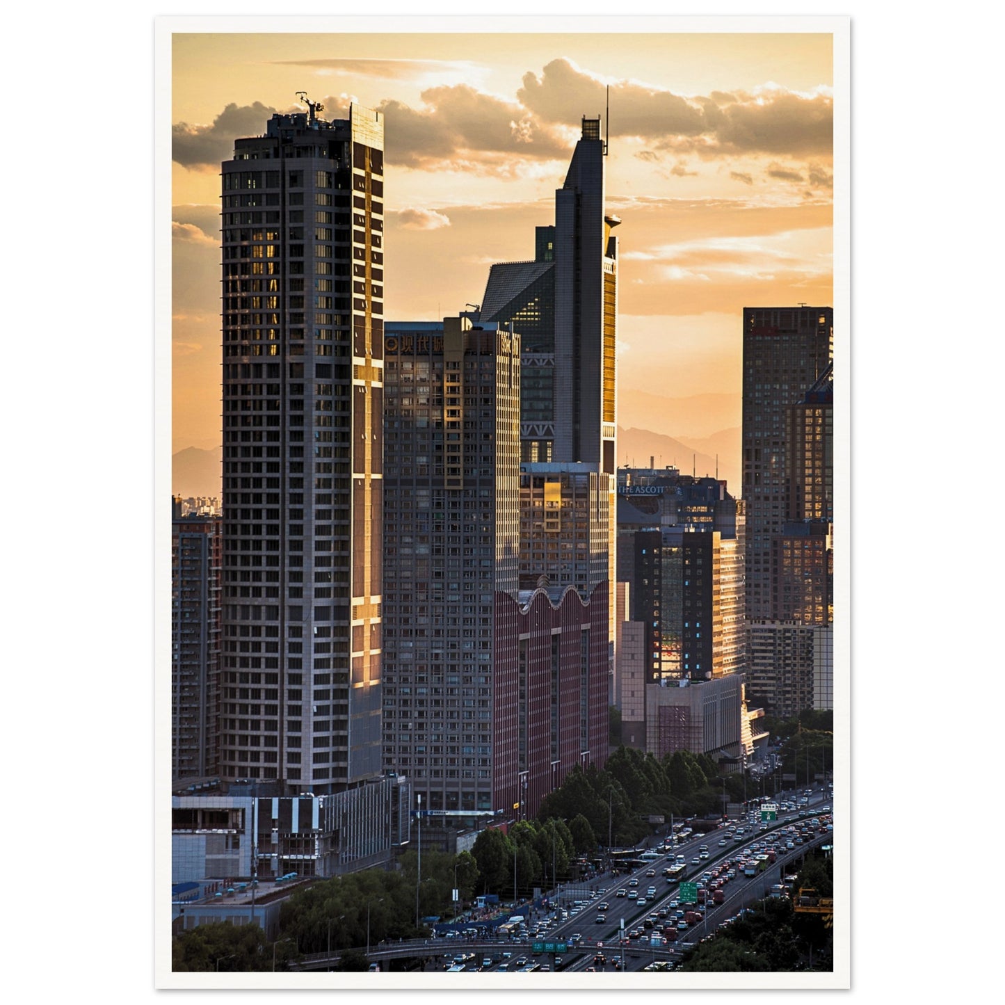 Beijing Urban Elegance Poster 50x70 cm 20x28″ Border