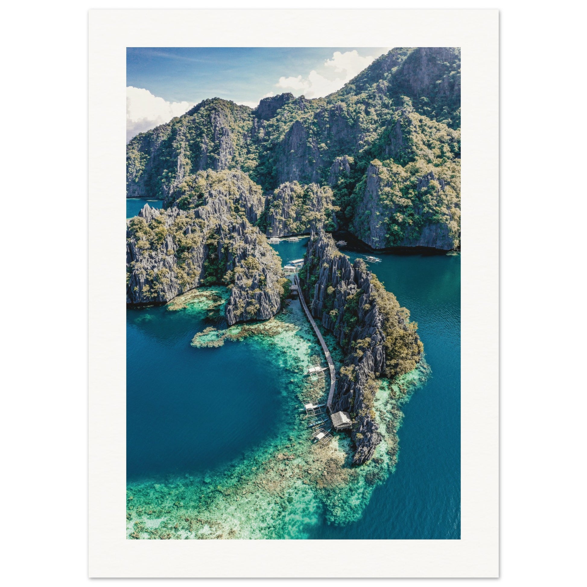 Twin Lagoon, Coron Island, Philippines 13x18 cm 5x7″ Border