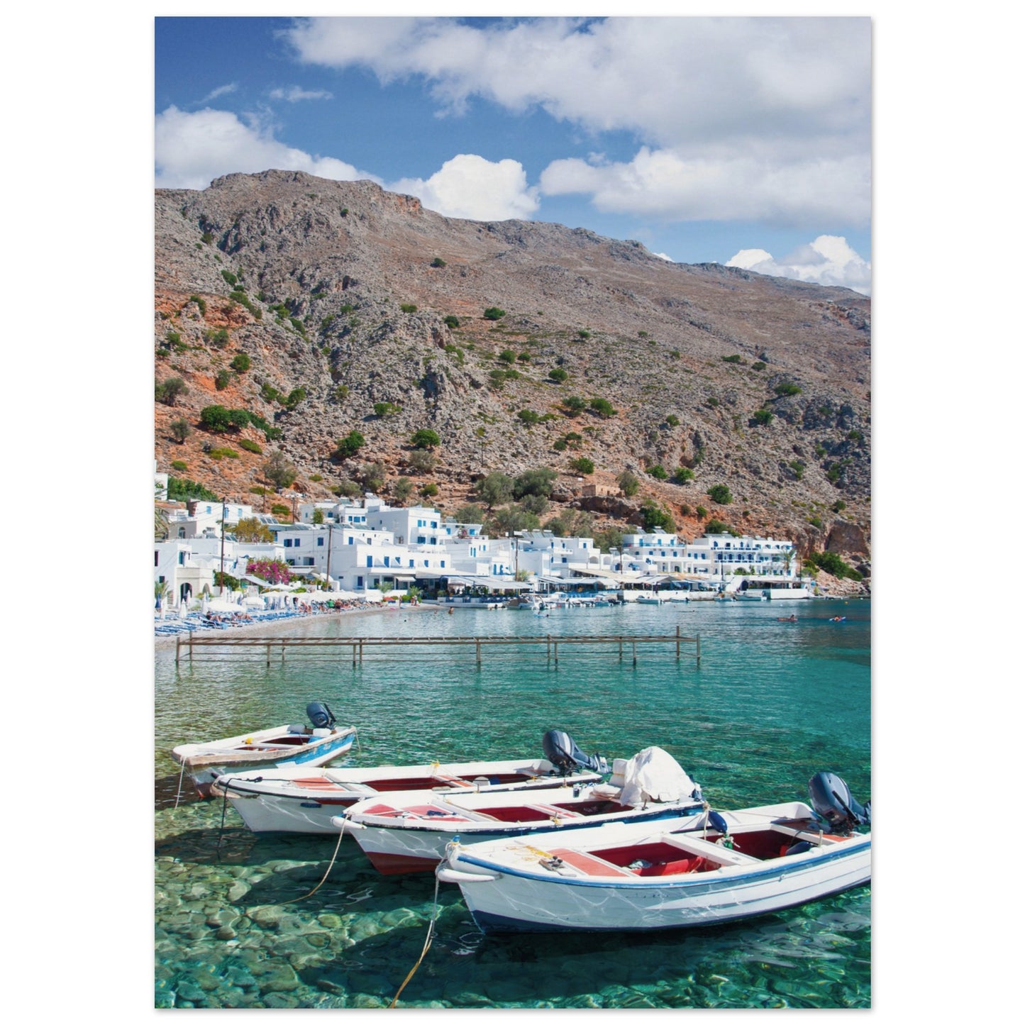 A Few Boats in Crete Poster