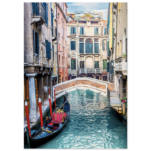 Venice Canal Cityscape Poster A1 (59.4 x 84.1 cm) No Border
