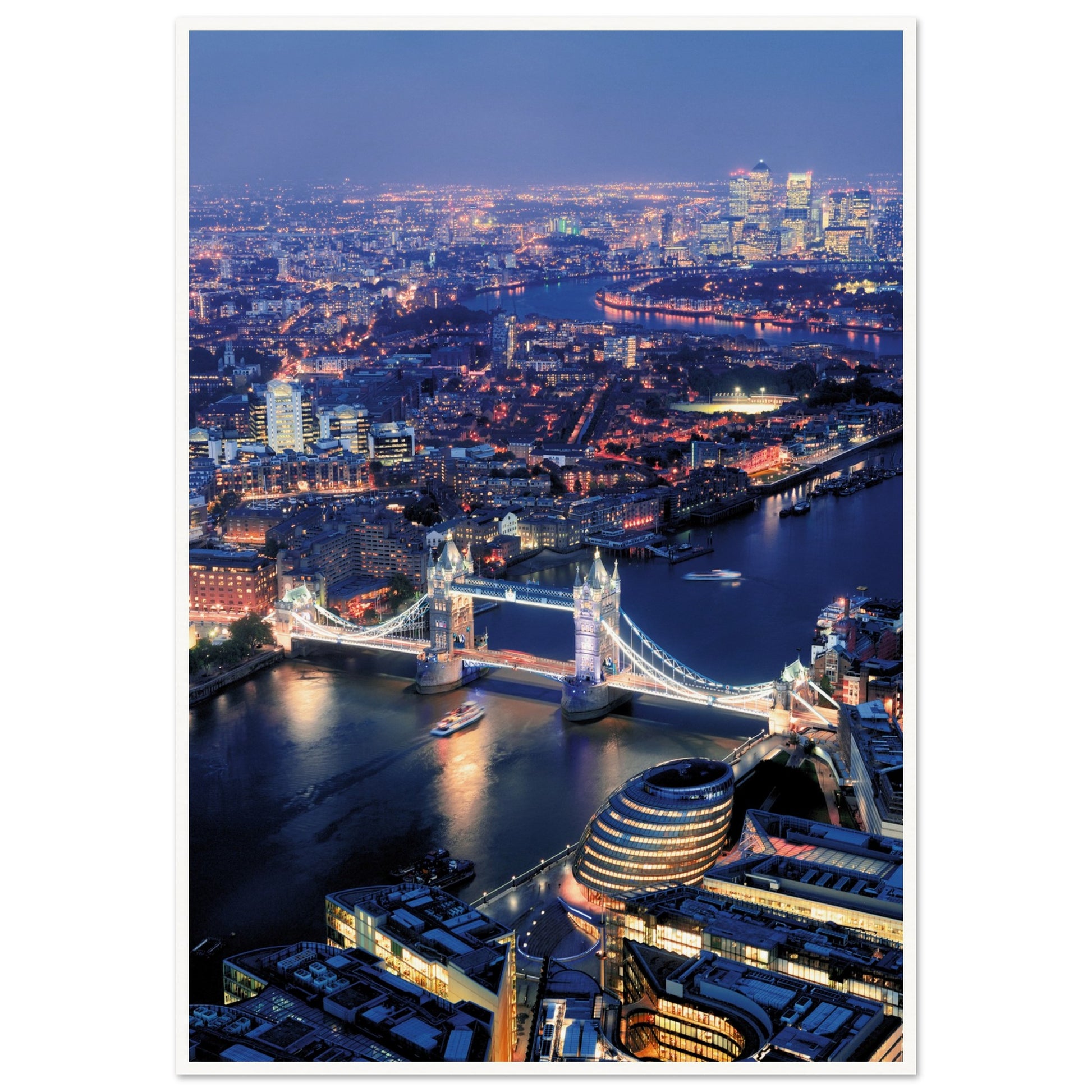 London Tower Bridge Poster 70x100 cm 28x40″ Border